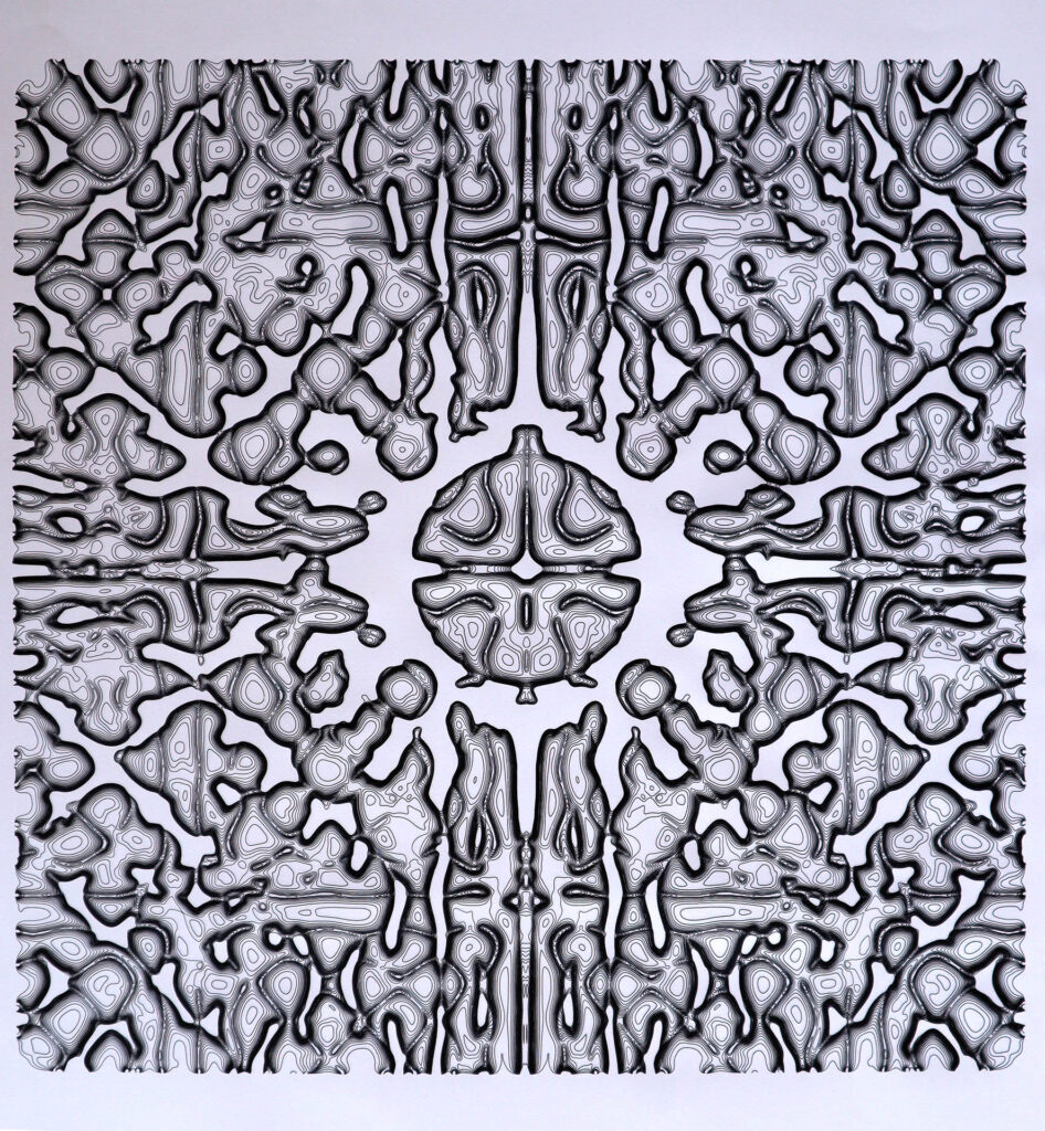 Resonance Body, 2025, Plotter drawing, 50x70 cm, No frame_LR